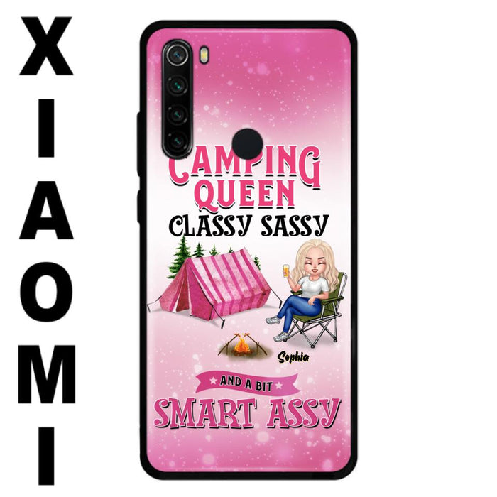 Custom Personalized Camping Queen Phone Case - Gift Idea For Camping Lovers/Mother's Day - Camping Queen Classy Sassy And A Bit Smart Assy - Cases For Oppo, Xiaomi And Huawei