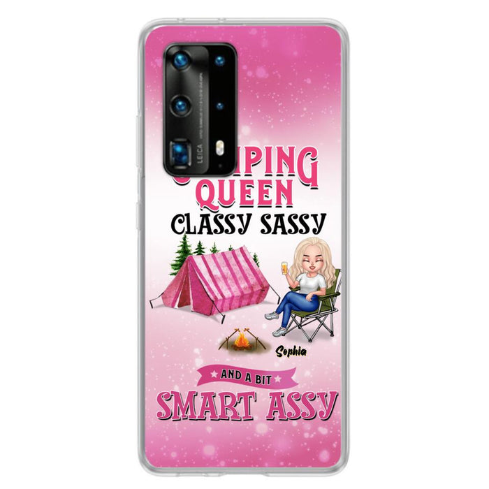 Custom Personalized Camping Queen Phone Case - Gift Idea For Camping Lovers/Mother's Day - Camping Queen Classy Sassy And A Bit Smart Assy - Cases For Oppo, Xiaomi And Huawei