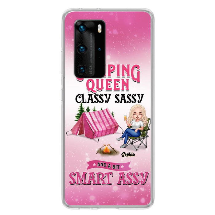 Custom Personalized Camping Queen Phone Case - Gift Idea For Camping Lovers/Mother's Day - Camping Queen Classy Sassy And A Bit Smart Assy - Cases For Oppo, Xiaomi And Huawei