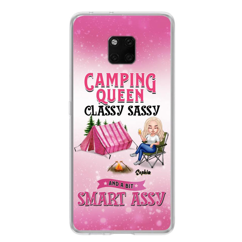 Custom Personalized Camping Queen Phone Case - Gift Idea For Camping Lovers/Mother's Day - Camping Queen Classy Sassy And A Bit Smart Assy - Cases For Oppo, Xiaomi And Huawei