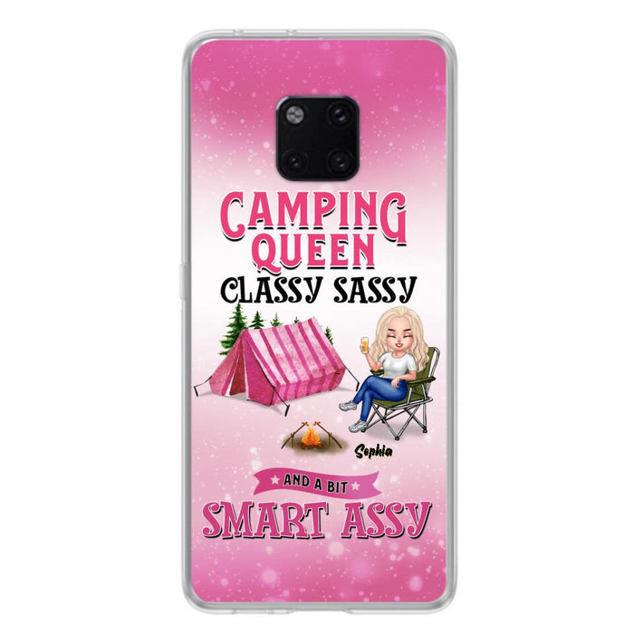 Custom Personalized Camping Queen Phone Case - Gift Idea For Camping Lovers/Mother's Day - Camping Queen Classy Sassy And A Bit Smart Assy - Cases For Oppo, Xiaomi And Huawei