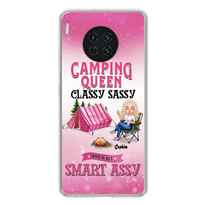 Custom Personalized Camping Queen Phone Case - Gift Idea For Camping Lovers/Mother's Day - Camping Queen Classy Sassy And A Bit Smart Assy - Cases For Oppo, Xiaomi And Huawei