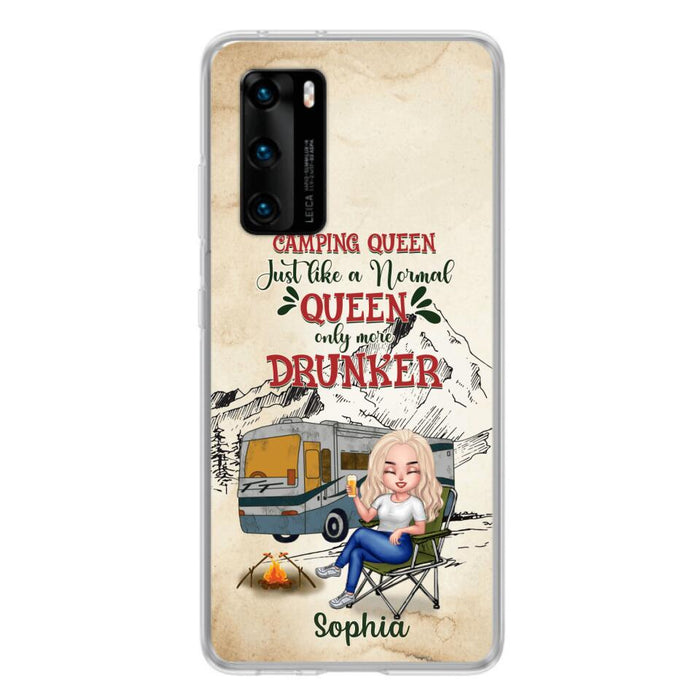 Custom Personalized Camping Queen Phone Case - Gift Idea For Camping Lovers - Camping Queen Classy Sassy And A Bit Smart Assy - Case For Xiaomi, Oppo And Huawei