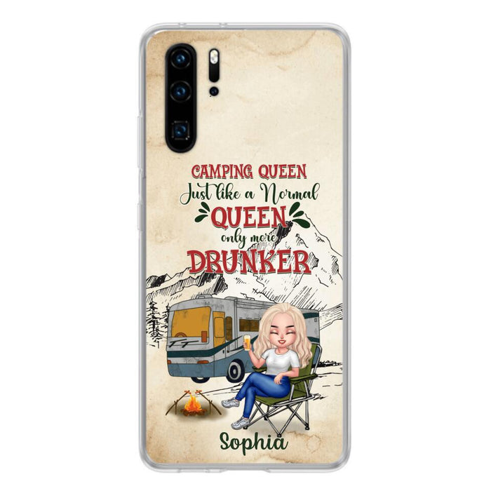 Custom Personalized Camping Queen Phone Case - Gift Idea For Camping Lovers - Camping Queen Classy Sassy And A Bit Smart Assy - Case For Xiaomi, Oppo And Huawei