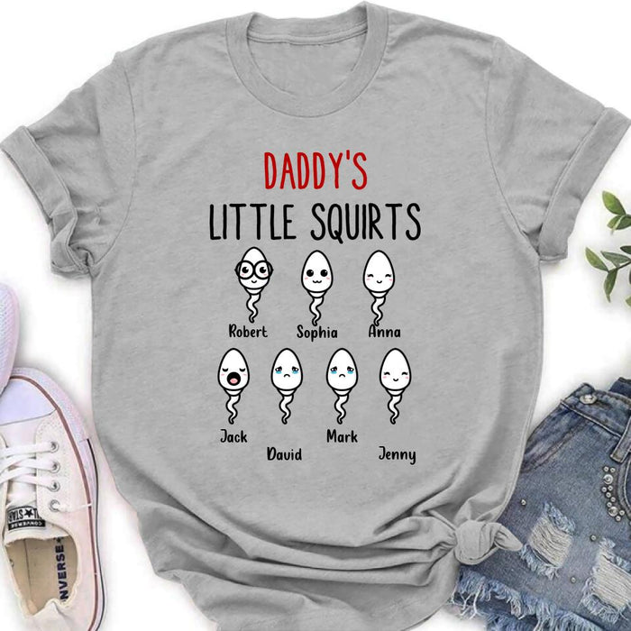 Custom Personalized Happy Father's Day Shirt - Gift Idea For Father with up to 7 Sperms