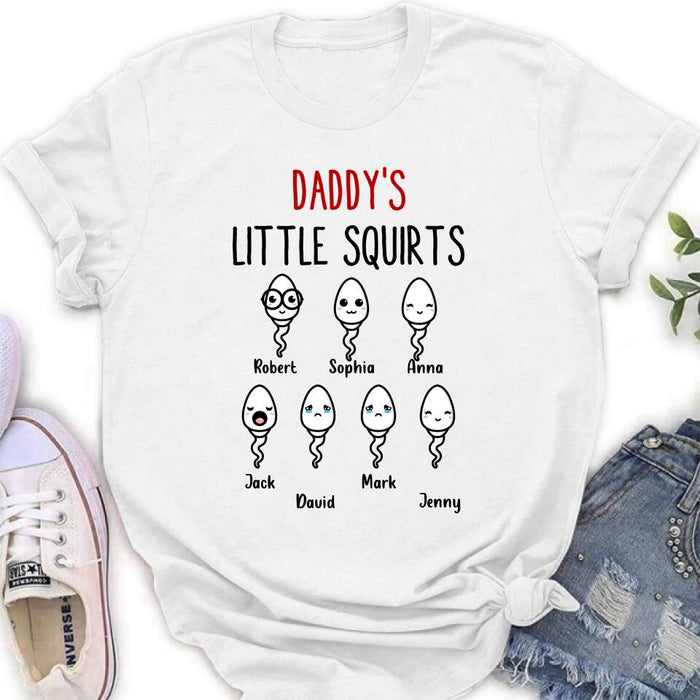 Custom Personalized Happy Father's Day Shirt - Gift Idea For Father with up to 7 Sperms