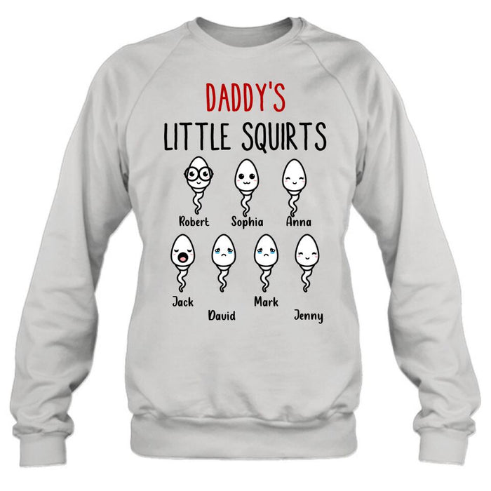 Custom Personalized Happy Father's Day Shirt - Gift Idea For Father with up to 7 Sperms