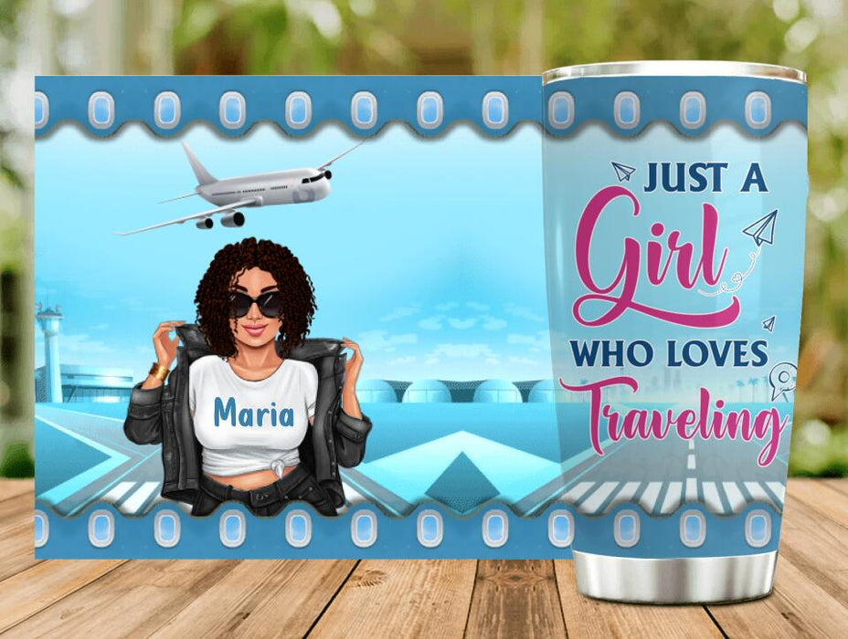 Custom Personalized Catch Flights Not Feelings Tumbler - Gift Idea For Bestie/ Traveling Lover