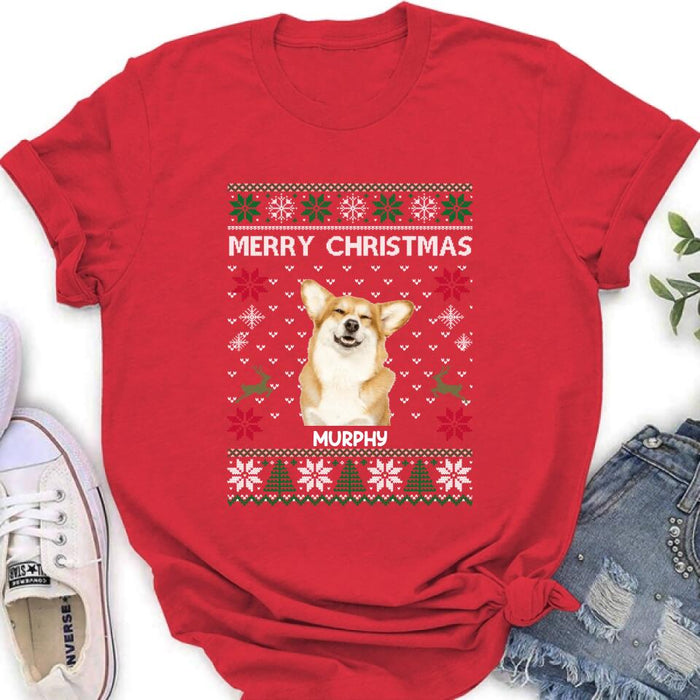 Custom Personalized Dog Sweatshirt - Best Gift For Dog Lover - Merry Christmas