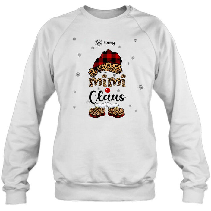 Personalized Mimi Claus Shirt/Pullover Hoodie - Up to 9 Names - Gift For Grandma