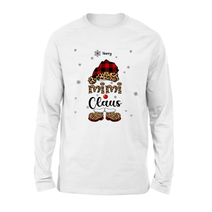 Personalized Mimi Claus Shirt/Pullover Hoodie - Up to 9 Names - Gift For Grandma