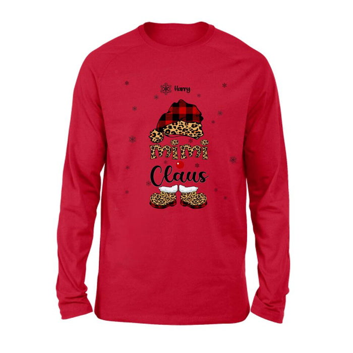 Personalized Mimi Claus Shirt/Pullover Hoodie - Up to 9 Names - Gift For Grandma