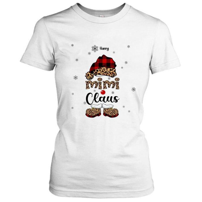 Personalized Mimi Claus Shirt/Pullover Hoodie - Up to 9 Names - Gift For Grandma