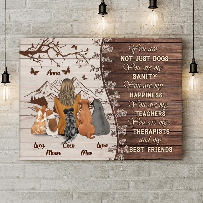 Custom Personalized Pet Mom/ Pet Dad Canvas - Gift Idea For Pet Lover with up to 5 Pets - You Are My Sanity