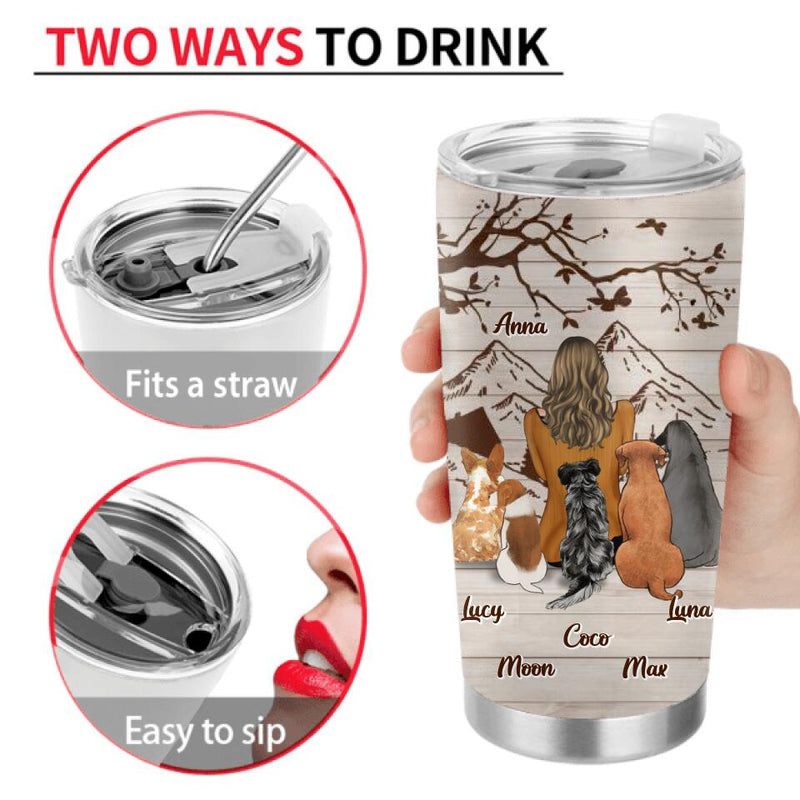 Personalized Pet Mom/Dad Tumbler - Gift Idea For Pet Lover with up to 5 Pets - You Are My Sanity