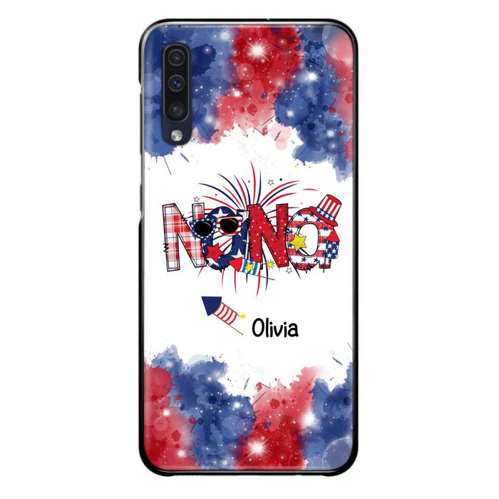 Custom Personalized Grandma Phone Case - 4th of July Mimi Phone Case With Child Names - Up To 10 Children - Gift Idea For Grandma - Cases For Iphone And Samsung