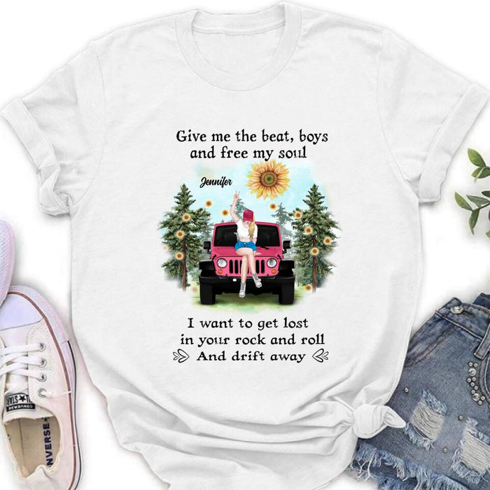 Custom Personalized Off-road Girl Unisex/ Sweatshirt/ Hoodie/ Long Sleeve - Gift For Best Friend - I Want To Get Lost In Your Rock And Roll