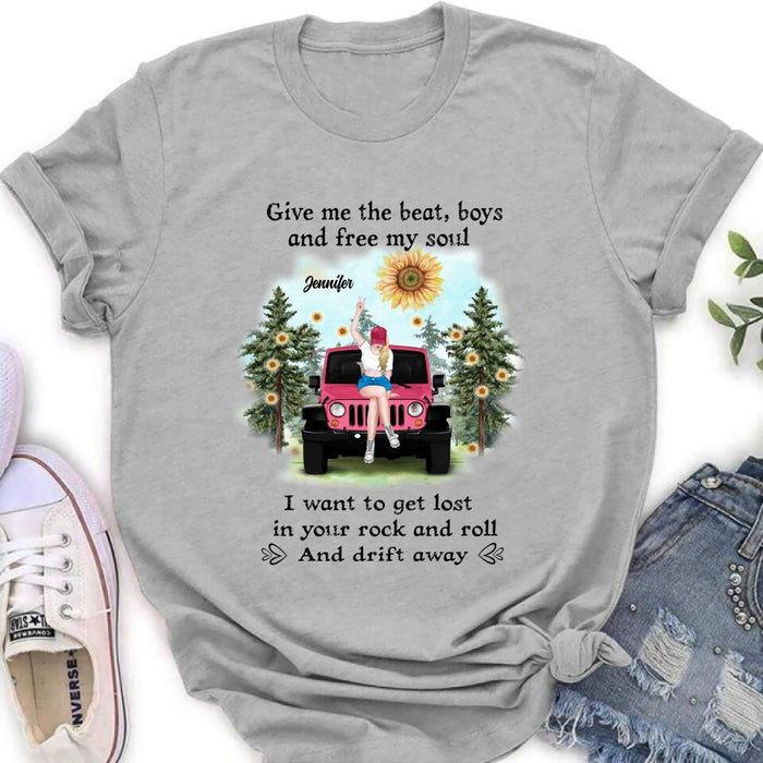 Custom Personalized Off-road Girl Unisex/ Sweatshirt/ Hoodie/ Long Sleeve - Gift For Best Friend - I Want To Get Lost In Your Rock And Roll