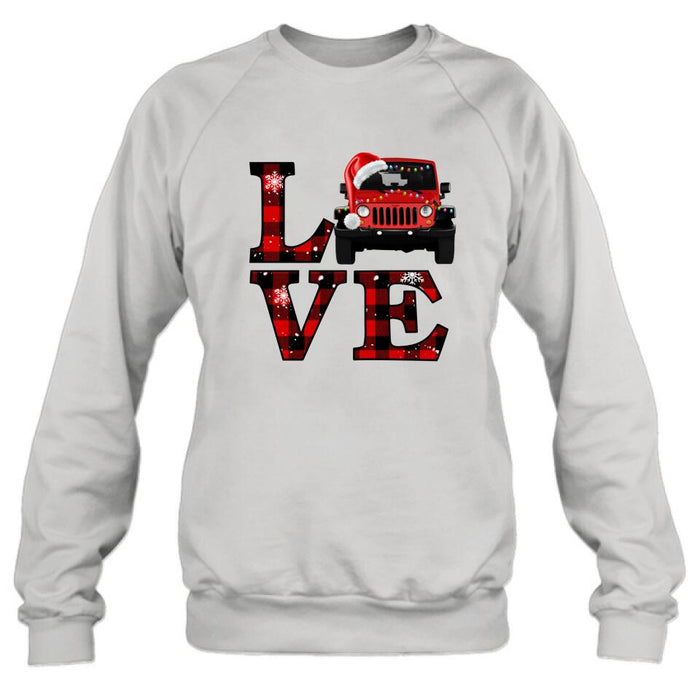 Custom Personalized Love Off - Road Car Sweatshirt