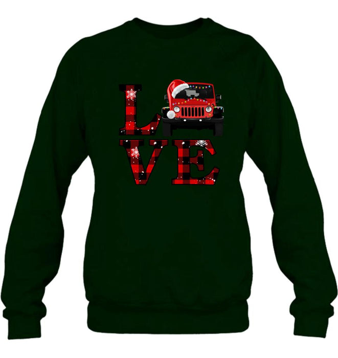 Custom Personalized Love Off - Road Car Sweatshirt