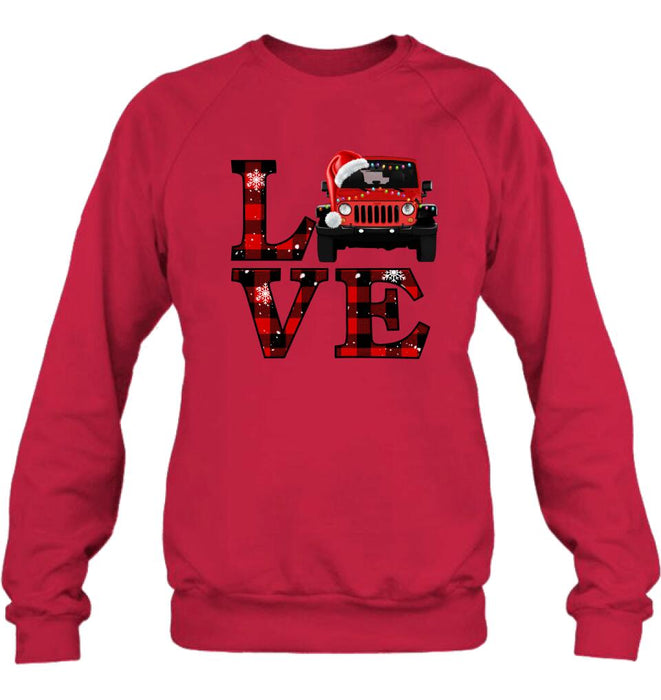 Custom Personalized Love Off - Road Car Sweatshirt