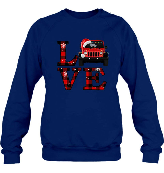 Custom Personalized Love Off - Road Car Sweatshirt