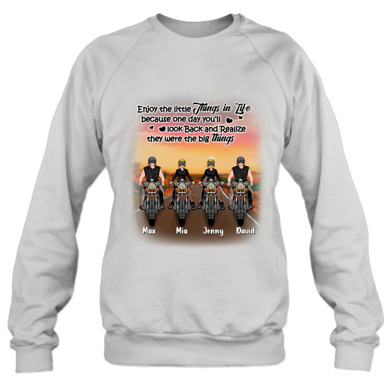 Personalized Couple Motorcycle Shirt/Pullover Hoodie - Gift Idea For Couple/Friends - You & Me We Got This