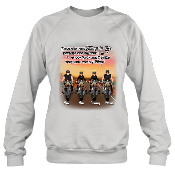 Custom Personalized Couple Motorcycle Shirt/ Pullover Hoodie - Gift Idea For Couple/ Friends - You  & Me We Got This