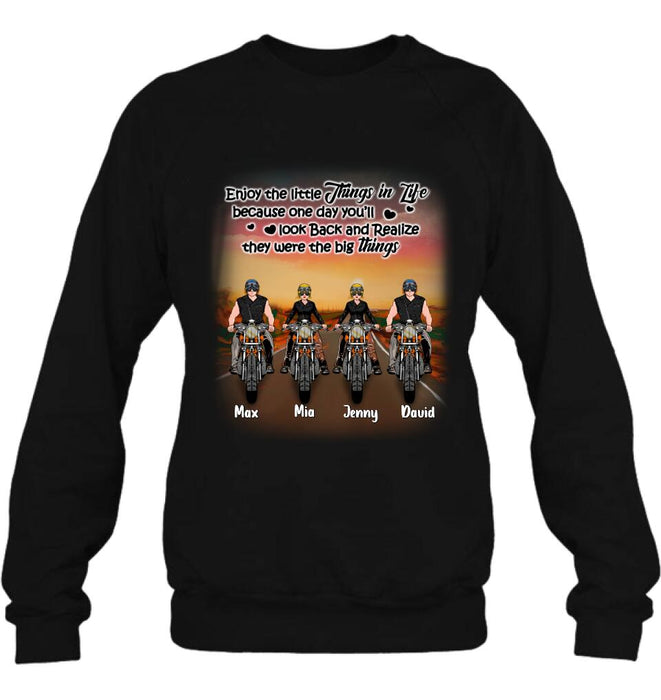 Custom Personalized Couple Motorcycle Shirt/ Pullover Hoodie - Gift Idea For Couple/ Friends - You  & Me We Got This