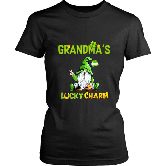 Custom Personalized Shirt/Hoodie/Sweatshirt - Gift for Grandmother - Grandma's Lucky Charms - Up to 6 Grandkids