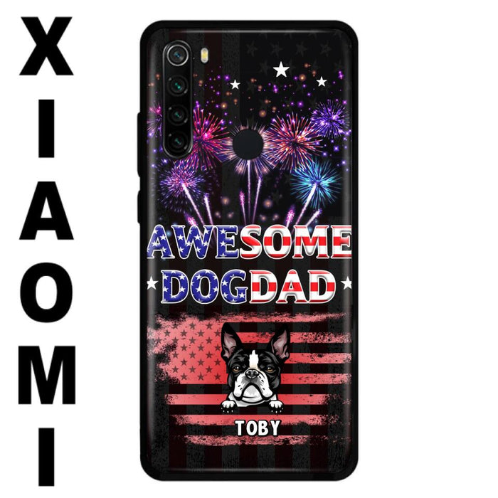 Custom Personalized Dog Dad Phone Case - Gift Idea For Father's Day/Dog Lovers - Up To 6 Dogs - Awesome Dog Dad - Cases For Oppo, Xiaomi & Huawei