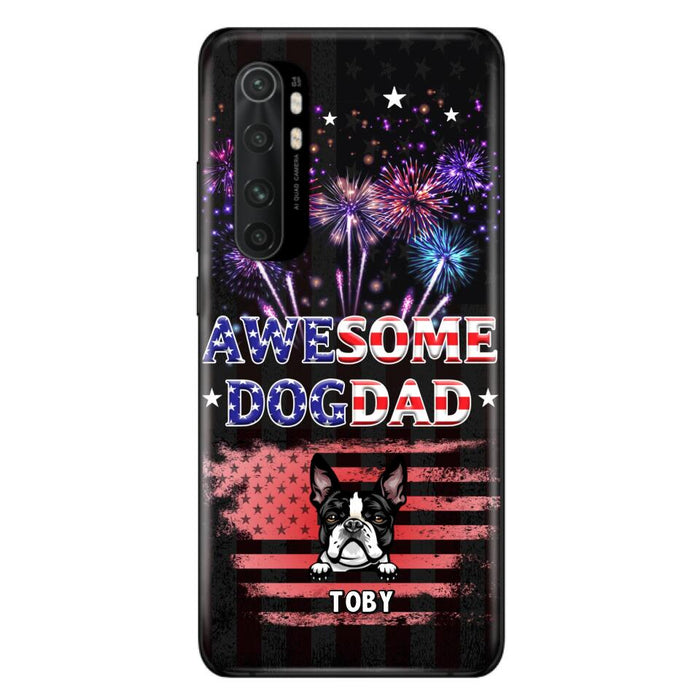 Custom Personalized Dog Dad Phone Case - Gift Idea For Father's Day/Dog Lovers - Up To 6 Dogs - Awesome Dog Dad - Cases For Oppo, Xiaomi & Huawei