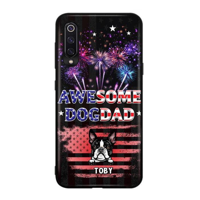 Custom Personalized Dog Dad Phone Case - Gift Idea For Father's Day/Dog Lovers - Up To 6 Dogs - Awesome Dog Dad - Cases For Oppo, Xiaomi & Huawei