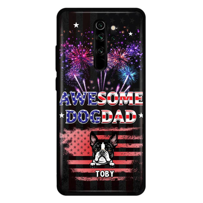 Custom Personalized Dog Dad Phone Case - Gift Idea For Father's Day/Dog Lovers - Up To 6 Dogs - Awesome Dog Dad - Cases For Oppo, Xiaomi & Huawei