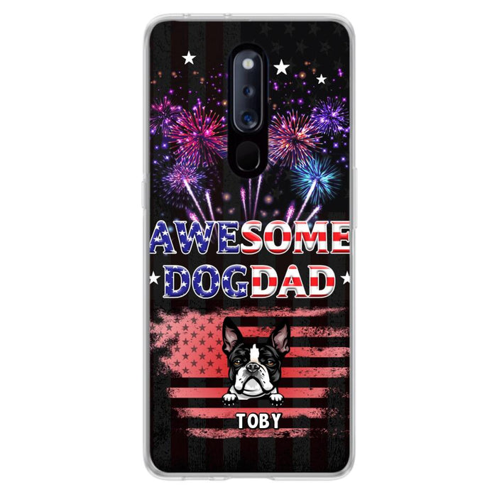 Custom Personalized Dog Dad Phone Case - Gift Idea For Father's Day/Dog Lovers - Up To 6 Dogs - Awesome Dog Dad - Cases For Oppo, Xiaomi & Huawei