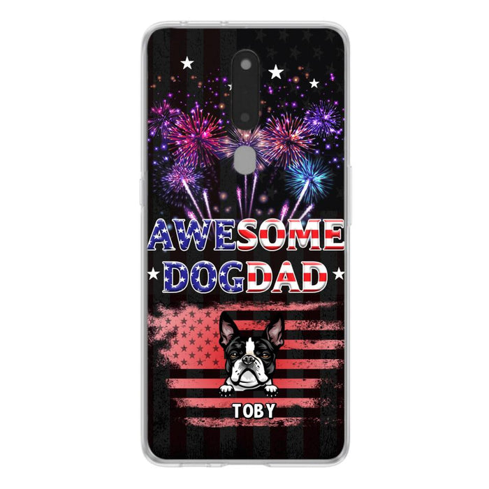 Custom Personalized Dog Dad Phone Case - Gift Idea For Father's Day/Dog Lovers - Up To 6 Dogs - Awesome Dog Dad - Cases For Oppo, Xiaomi & Huawei