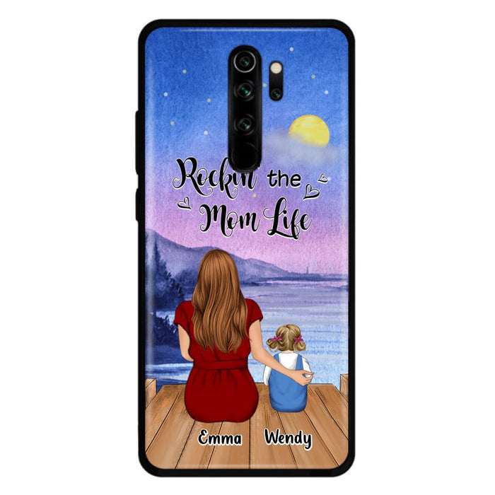 Custom Personalized Mom Phone Case - Mom With Upto 5 Children - Best Gift For Mother's Day/Family - Rockin' The Mom Life - Case for Xiaomi, Huawei & Oppo