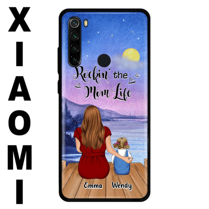 Custom Personalized Mom Phone Case - Mom With Upto 5 Children - Best Gift For Mother's Day/Family - Rockin' The Mom Life - Case for Xiaomi, Huawei & Oppo