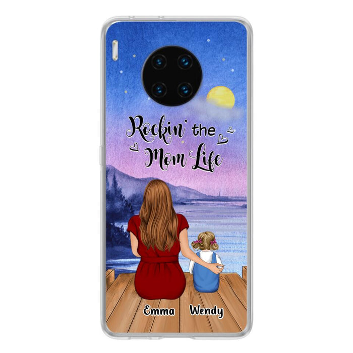 Custom Personalized Mom Phone Case - Mom With Upto 5 Children - Best Gift For Mother's Day/Family - Rockin' The Mom Life - Case for Xiaomi, Huawei & Oppo