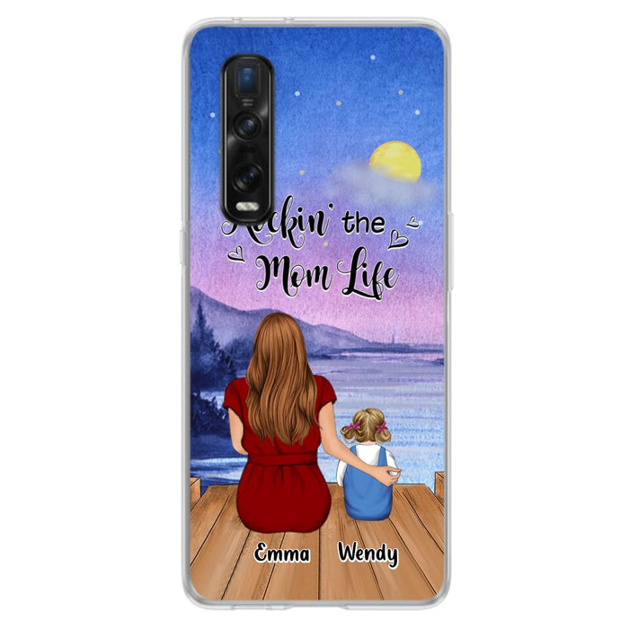 Custom Personalized Mom Phone Case - Mom With Upto 5 Children - Best Gift For Mother's Day/Family - Rockin' The Mom Life - Case for Xiaomi, Huawei & Oppo