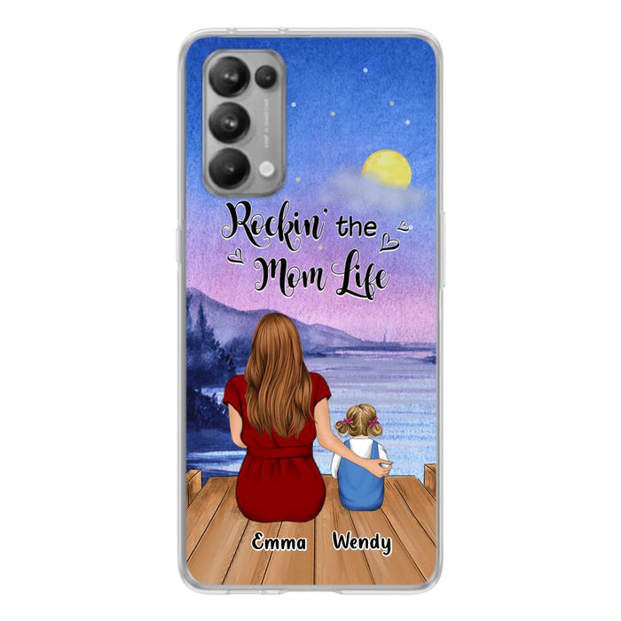 Custom Personalized Mom Phone Case - Mom With Upto 5 Children - Best Gift For Mother's Day/Family - Rockin' The Mom Life - Case for Xiaomi, Huawei & Oppo