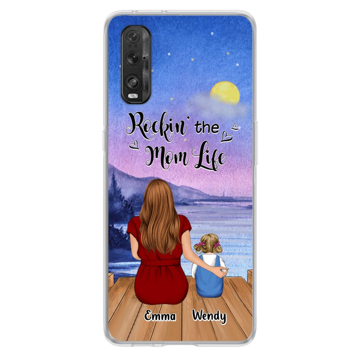 Custom Personalized Mom Phone Case - Mom With Upto 5 Children - Best Gift For Mother's Day/Family - Rockin' The Mom Life - Case for Xiaomi, Huawei & Oppo