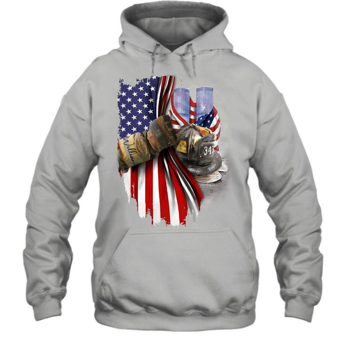 Personalized Fire Fighter Shirt/Hoodie - Gift Idea For 4th Of July Day