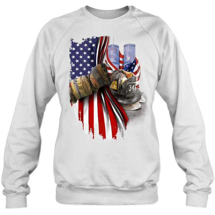 Personalized Fire Fighter Shirt/Hoodie - Gift Idea For 4th Of July Day