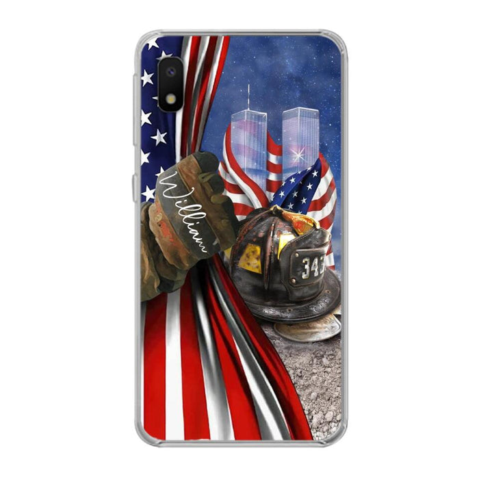 Custom Personalized Fire Fighter Phone Case - Gift Idea For 4th Of July Day - Cases For iPhone And Samsung