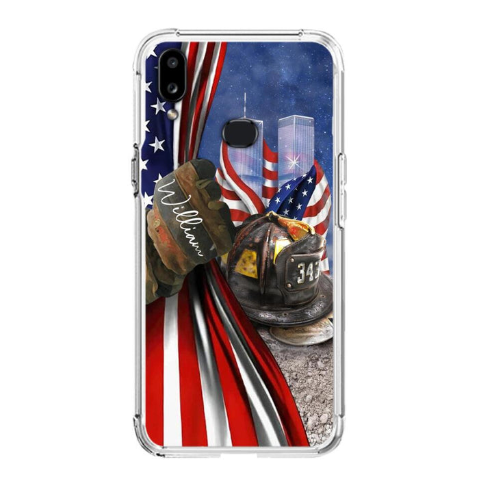 Custom Personalized Fire Fighter Phone Case - Gift Idea For 4th Of July Day - Cases For iPhone And Samsung