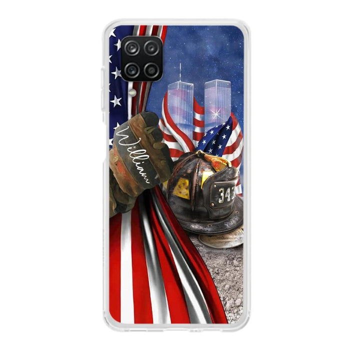 Custom Personalized Fire Fighter Phone Case - Gift Idea For 4th Of July Day - Cases For iPhone And Samsung