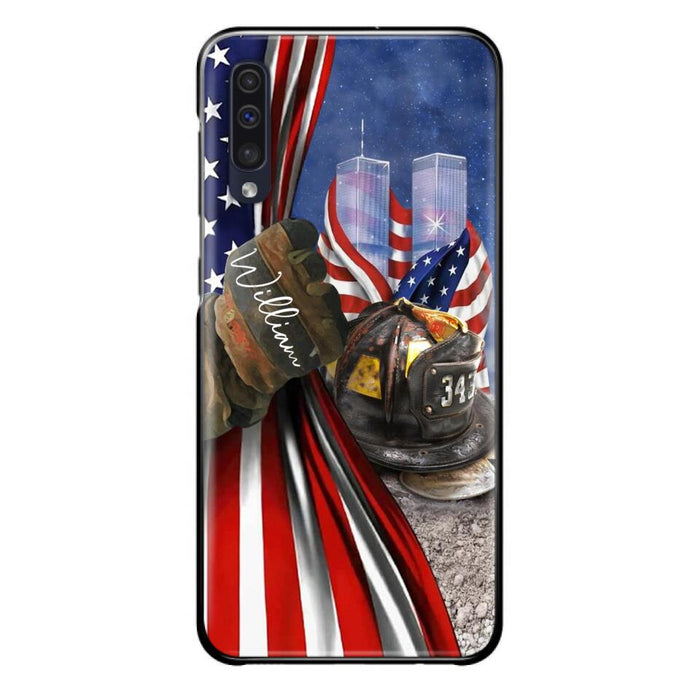 Custom Personalized Fire Fighter Phone Case - Gift Idea For 4th Of July Day - Cases For iPhone And Samsung