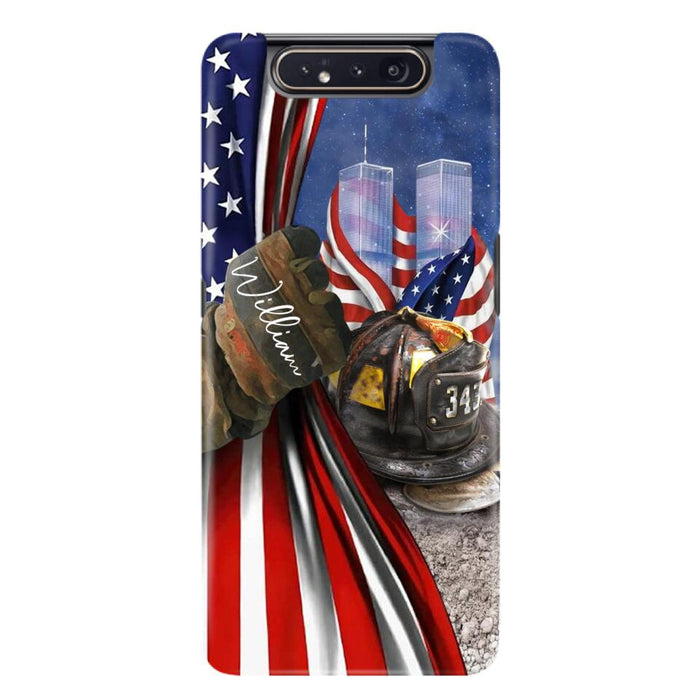 Custom Personalized Fire Fighter Phone Case - Gift Idea For 4th Of July Day - Cases For iPhone And Samsung