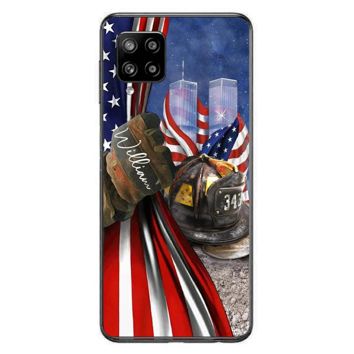 Custom Personalized Fire Fighter Phone Case - Gift Idea For 4th Of July Day - Cases For iPhone And Samsung